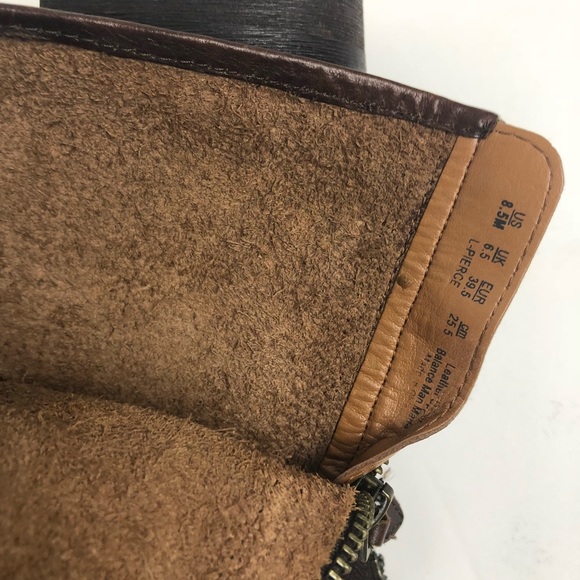 Franco Sarto brown belted leather boots size 8 1/2 - Picture 7 of 8